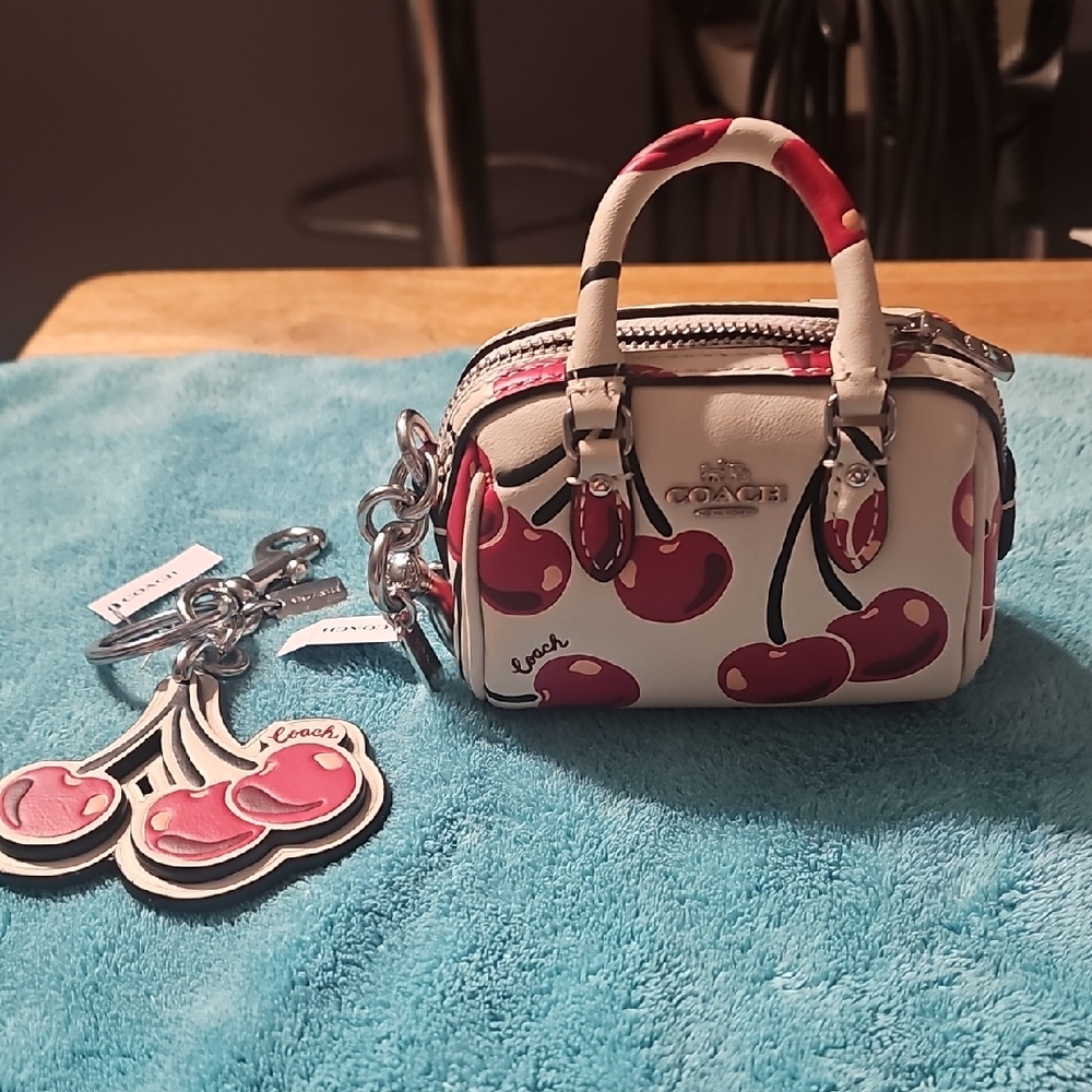 Coach Cherry Motif Mini Handbag